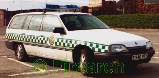 E340BTY a sole Vauxhall Carlton was bought in 1988 for use by the services E340BTY a sole Vauxhall Carlton was bought in 1988 for use by the services